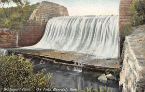 BRIDGEPORT, CT Connecticut  THE FALLS~Beardsly Park Waterfall  c1910's Postcard