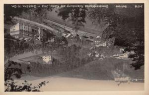 Rosenburg Austria panoramic birds eye view train station real photo pc Y12932