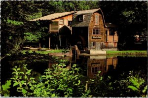 View of Peterson's Grist Mill on Moore's Creek Saugatuck MI Vintage Postcard C73