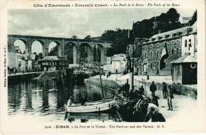 CPA DINAN Le Port et le Viaduc (1296124)