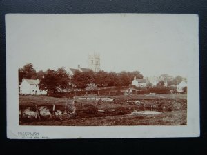 Cheshire PRESTBURY Village & Church View - Old RP Postcard by Bullock Bros