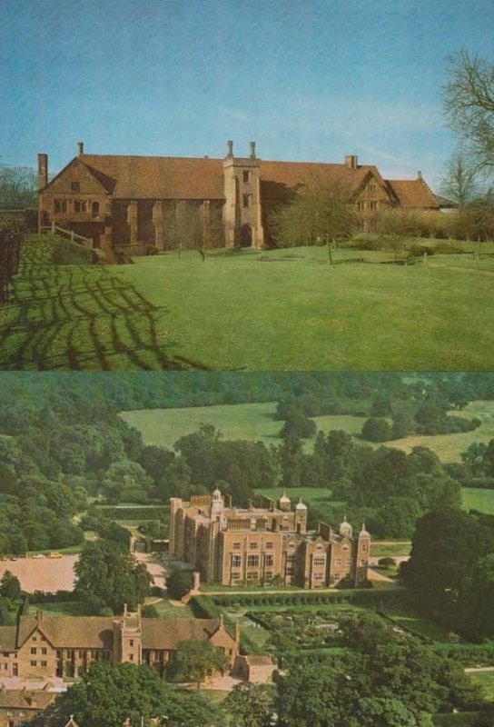 The Old Palace 1980s Aerial View 2x Hatfield House Hertfordshire Postcard