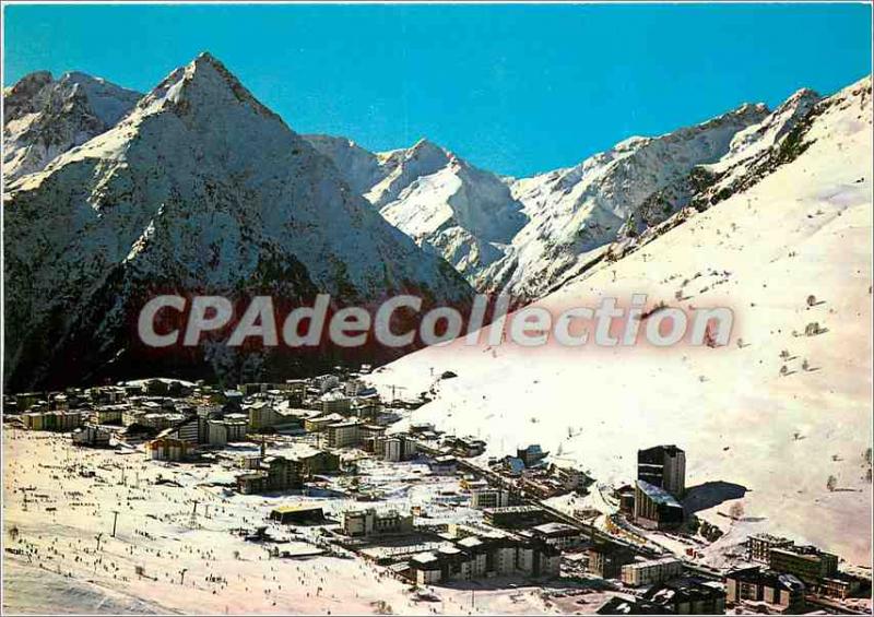 Modern Postcard Les 2 Alpes (Isere) 1650 3500 m Alt aerial view Needle Venisc...