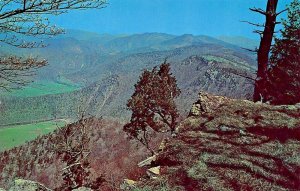 CAVE MOUNTAIN OVERLOOKING SMOKE HOLE AREA WEST VIRGINIA POSTCARD