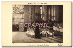 Old Postcard Musee Du Luxembourg Dawant A mastery of & # 39enfants