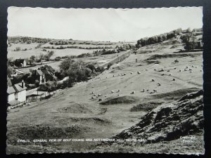 Gloucestershire CLEEVE HILL Golf Course & Nottingham Hill c1950s RP Postcard