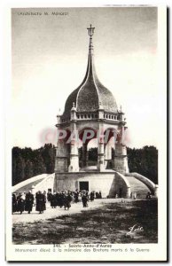 Postcard Old Ste Anne d Auray Monument to the Memory of the Britons was War Dead