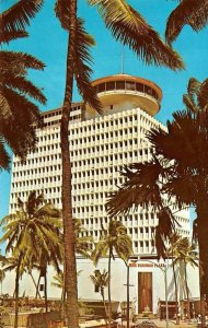 OAHU, HI Hawaii  WAIKIKI BUSINESS PLAZA~Revolving Restaurant  c1960's Postcard