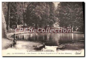 Old Postcard La Bourboule Fenestre Park Basin