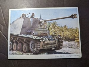 Mint Hungary Tank Military Postcard Panzer German Tank