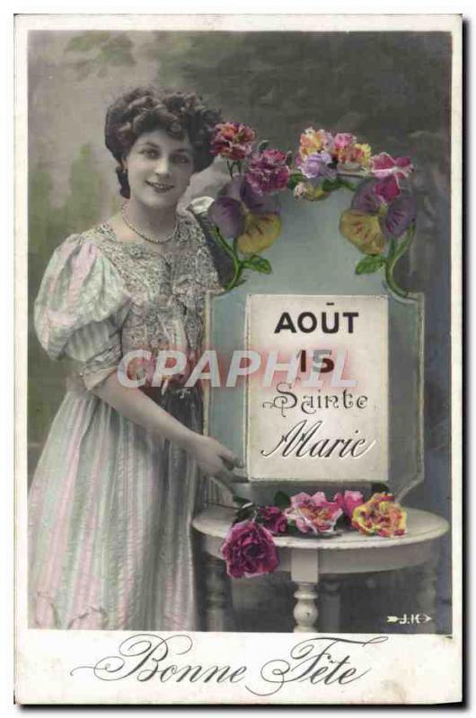 Old Postcard Fantaisie Marie Surname