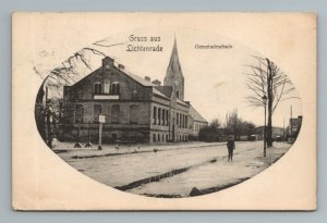 Gruss aus Lichtenrade Gemeindeschule community school Germany Postcard 