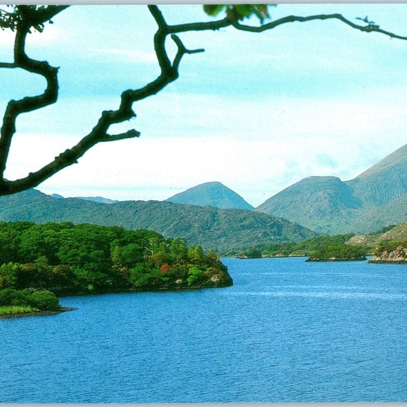 c1970s Killarney, Ireland Upper Lake Panorama Chrome Photo Oversized Postcard 3S