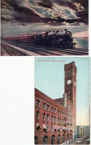 RAILROAD RELATED   4 POSTCARDS postcard