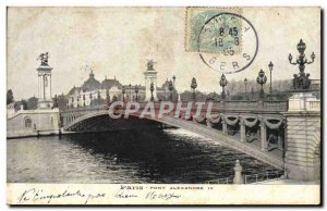 Old Postcard Paris Pont Alexandre III