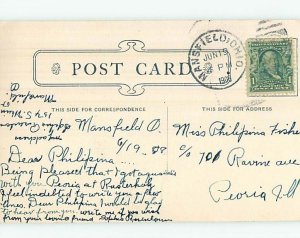 Divided Back LIBRARY SCENE Mansfield Ohio OH hs2694