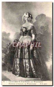 Old Postcard The Duchess D Aumale by Winterhalter Chantilly
