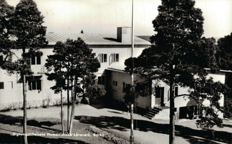 Sweden Sigtunastiftelsens Humanistiska Läroverk Backa Sigtuna RPPC 07.95