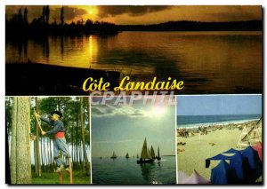 Postcard Modern Riviera Landes Various Aspects