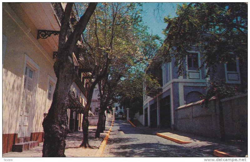 Narrow Street , San Juan , Puerto Rico , 40-60s
