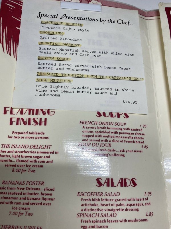 Vintage 80s The Islands Restaurant Menu w/ Wine Menu Cincinnati Ohio