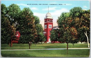 State School And Colony Faribault Minnesota MN Campus Grounds Postcard