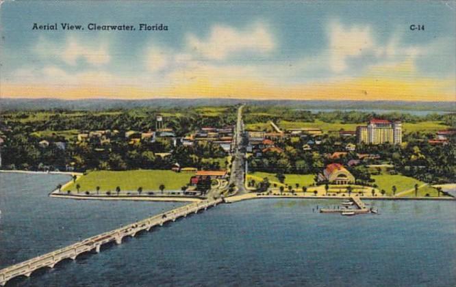 Florida Clearwater Aerial View 1943