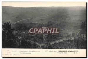 VINTAGE POSTCARD Clermont En Argonne Overall picture Militaria