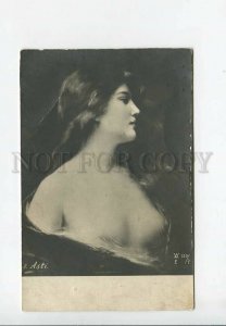 3176694 NUDE Lady w/ LONG HAIR by Angelo ASTI vintage Poland PC