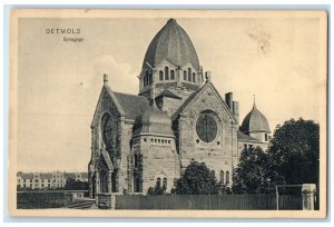 c1930's View of Detmold Synagogue Detmold Germany Vintage Unposted Postcard