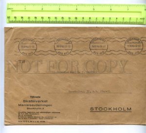 414749 SWEDEN 1945 year Postage meter real posted COVER