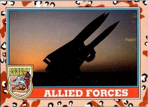 Military 1991 Topps Dessert Storm Card Allied Forces sk21360