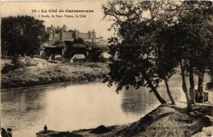 CPA Carcassonne L'Aude, le Pont Vieux, la Cite FRANCE (1012803)