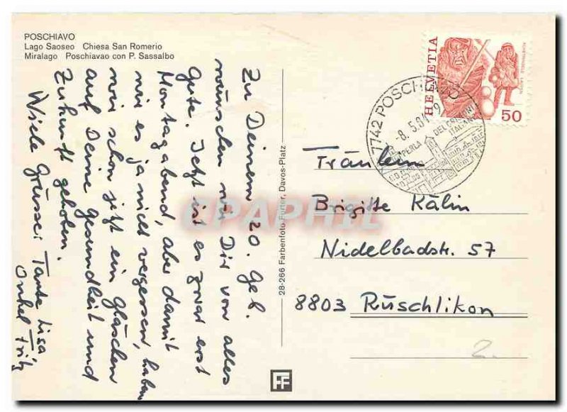 Postcard Modern Poschiavo