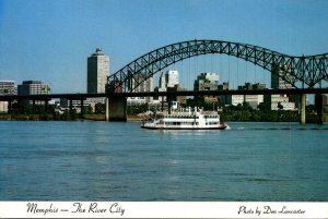 Tennessee Memphs On The Mississippi River Showing The Memphis Queen III