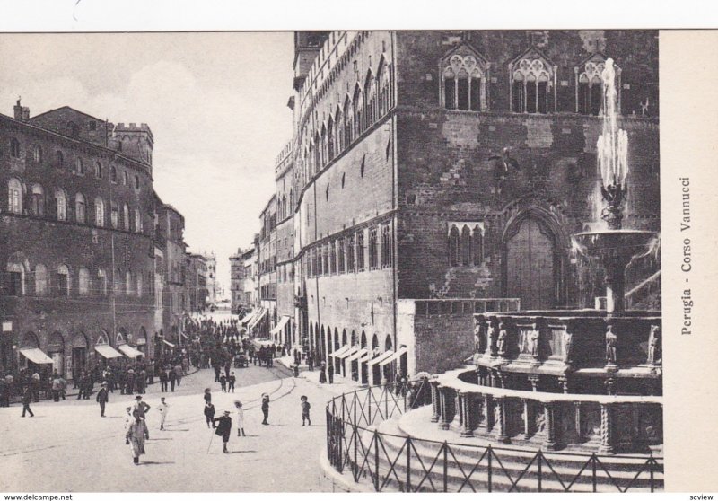 PERUGIA, Umbria, Italy, 1900-1910s; Corso Vannucci