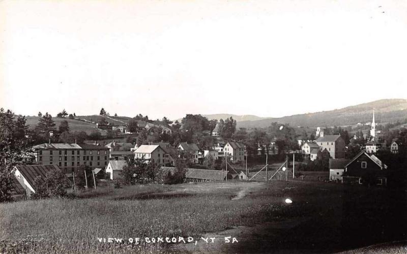 Concord Vermont Birds Eye View Real Photo Antique Postcard J68988