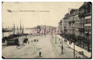 Old Postcard Boulogne sur Mer Quai Gambetta