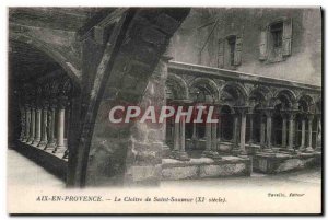 Old Postcard Aix en Provence Cloister of Sanit Savior