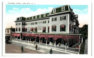 Columbia Hotel, Cape May, NJ Postcard *5H2