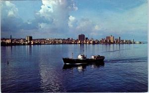 HAVANA, Cuba    VEDADO The MODERN QUARTER From the WATER  c1950s  Postcard