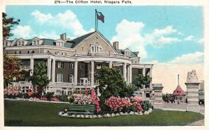 Vintage Postcard 1920's The Clifton Hotel Niagara Falls New York N.Y.