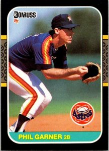 1986 Donruss Baseball Card Phil Garner Houston Astros sk12281