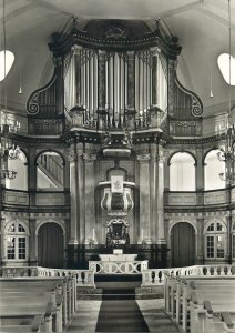 Postcard church organ Kappeln Landesamt fur Denkmalpflege Kiel 