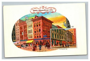 Vintage 1940's Advertising Postcard The Berghoff Restaurant Chicago Illinois