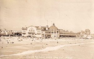 RPPC: Casino and Beach, Santa Cruz, CA, Used (PC1545)