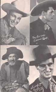 Roy Rogers, Edmund Cobb, Ernest Tubb Western Actor Mutoscope Unused 