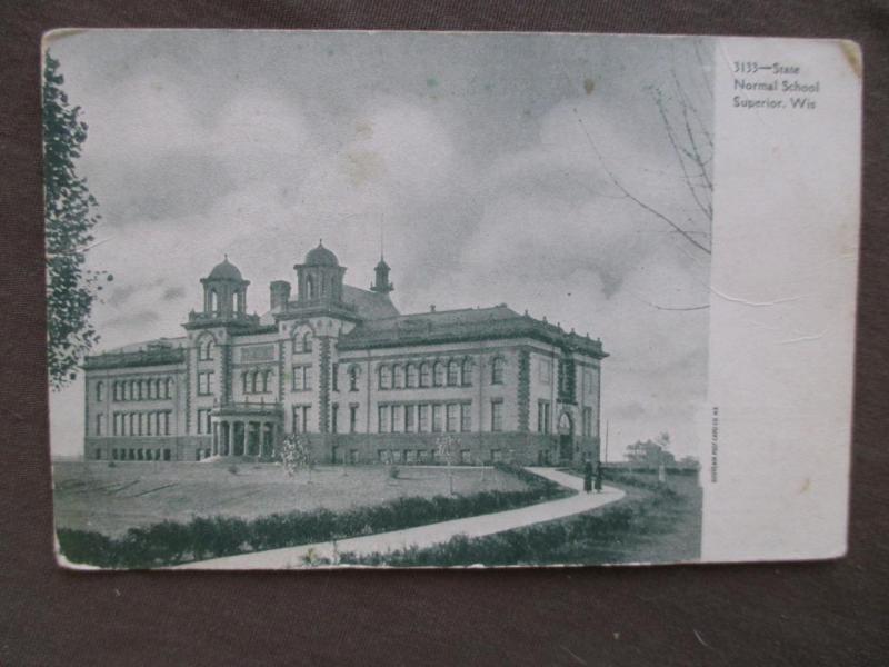 Early 1900s USA Photo Postcard - State Normal School - Superior, WI  (WW56)