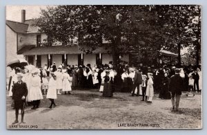 J87/ Kent Ravenna Ohio Postcard c1910 Lake Brady Park Hotel 1447