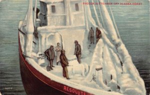 Postcard Frozen In Steamer Off Alaska Coast~130718